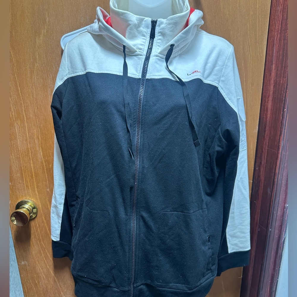 Ralph Lauren Black and White Hoodie